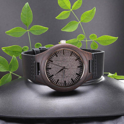 To my Son - Stylish Wood Engraved Watch