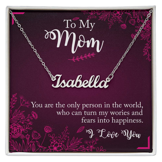 Signature Style Custom Necklace - Mom (you are the person)