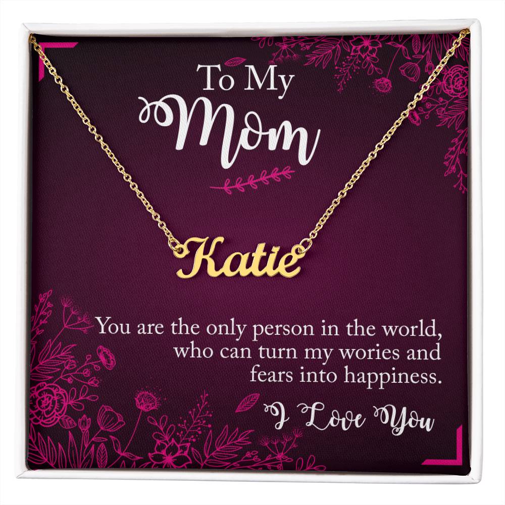 Signature Style Custom Necklace - Mom (you are the person)