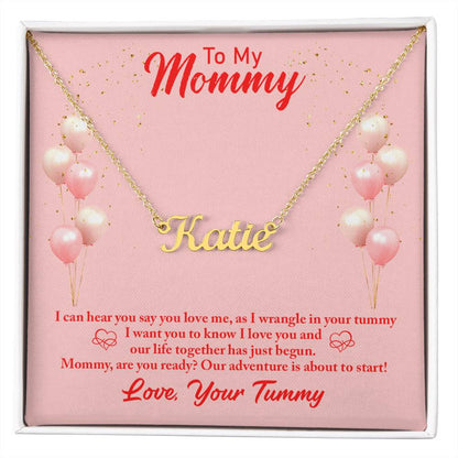 Signature Style Custom Necklace - Mommy (I can hear you)