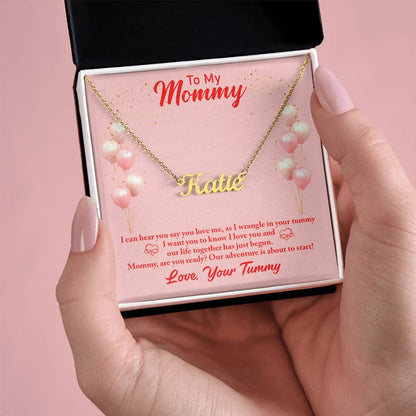 Signature Style Custom Necklace - Mommy (I can hear you)