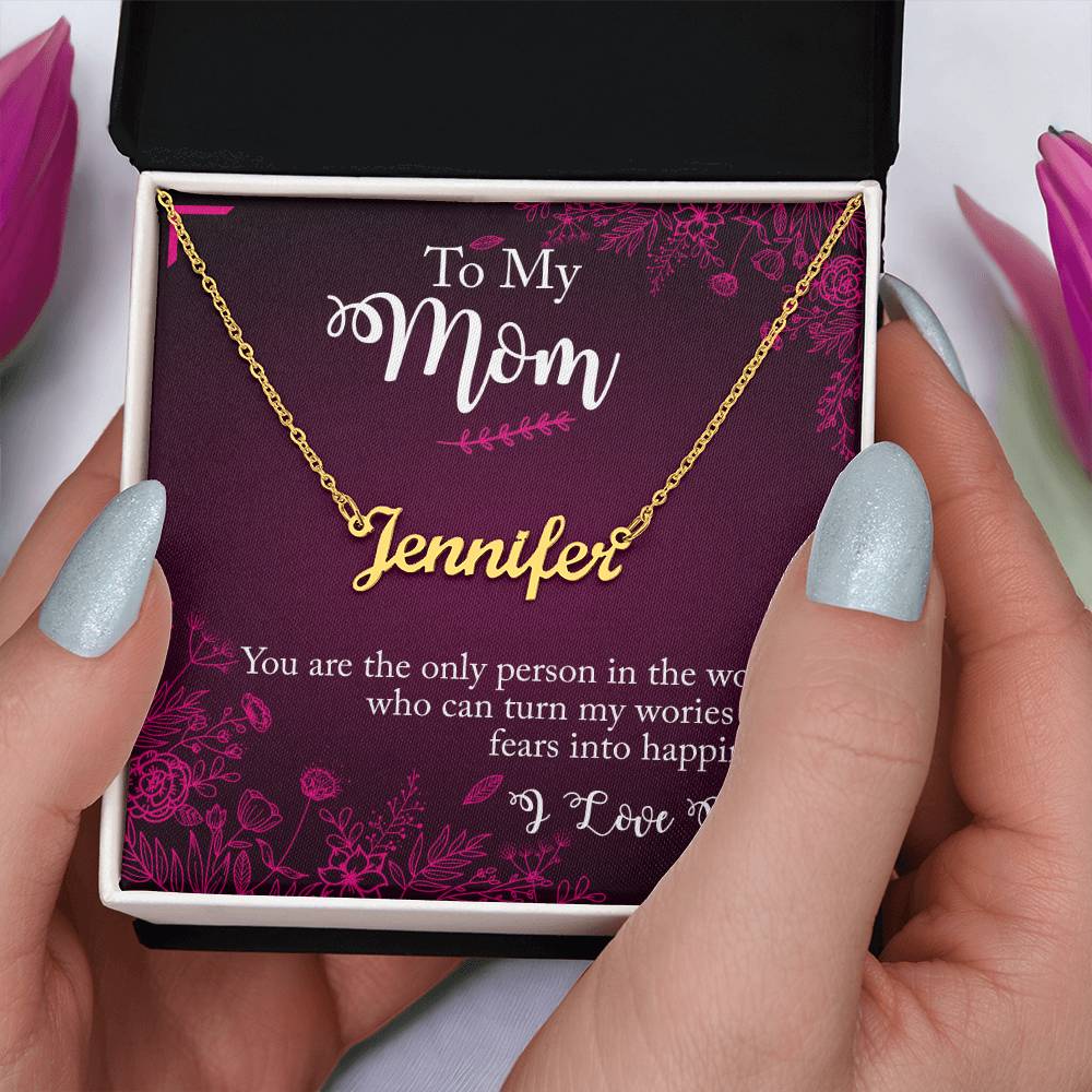 Signature Style Custom Necklace - Mom (you are the person)