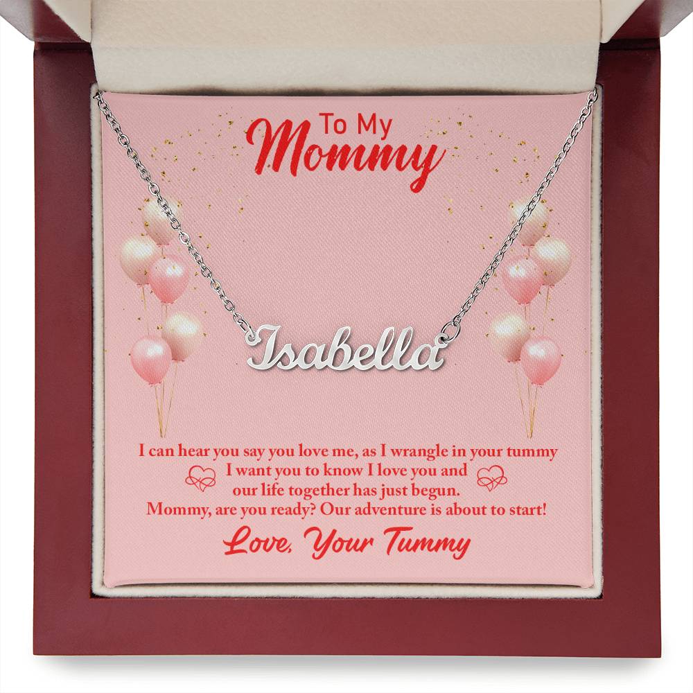 Signature Style Custom Necklace - Mommy (I can hear you)