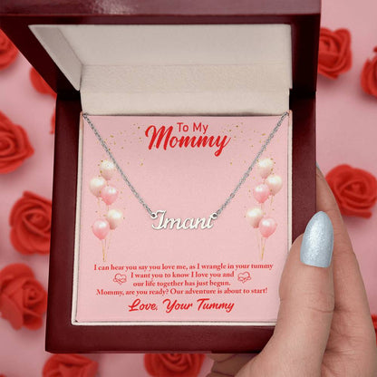 Signature Style Custom Necklace - Mommy (I can hear you)