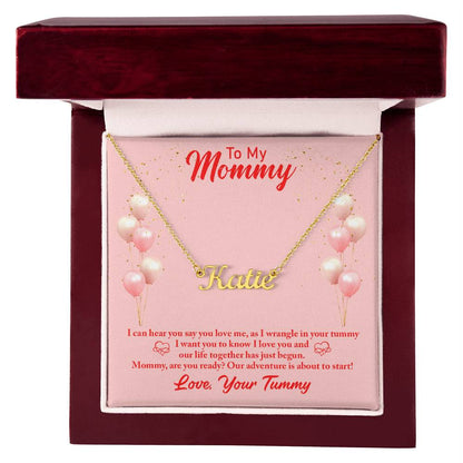 Signature Style Custom Necklace - Mommy (I can hear you)