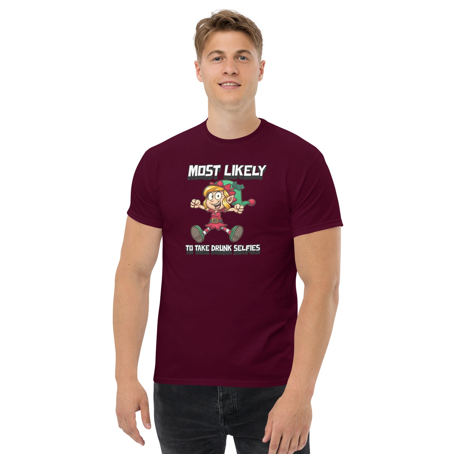 Most likely to take drunk selfies - Men's classic tee