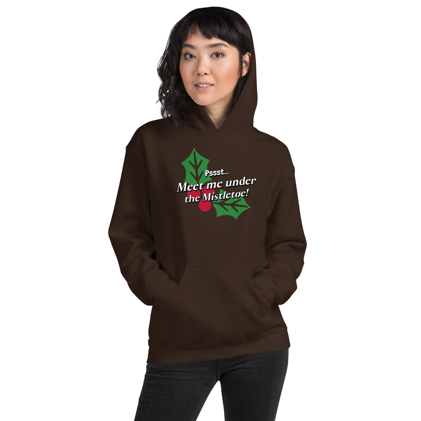 Pssst...Meet me under the mistletoe - Unisex Hoodie