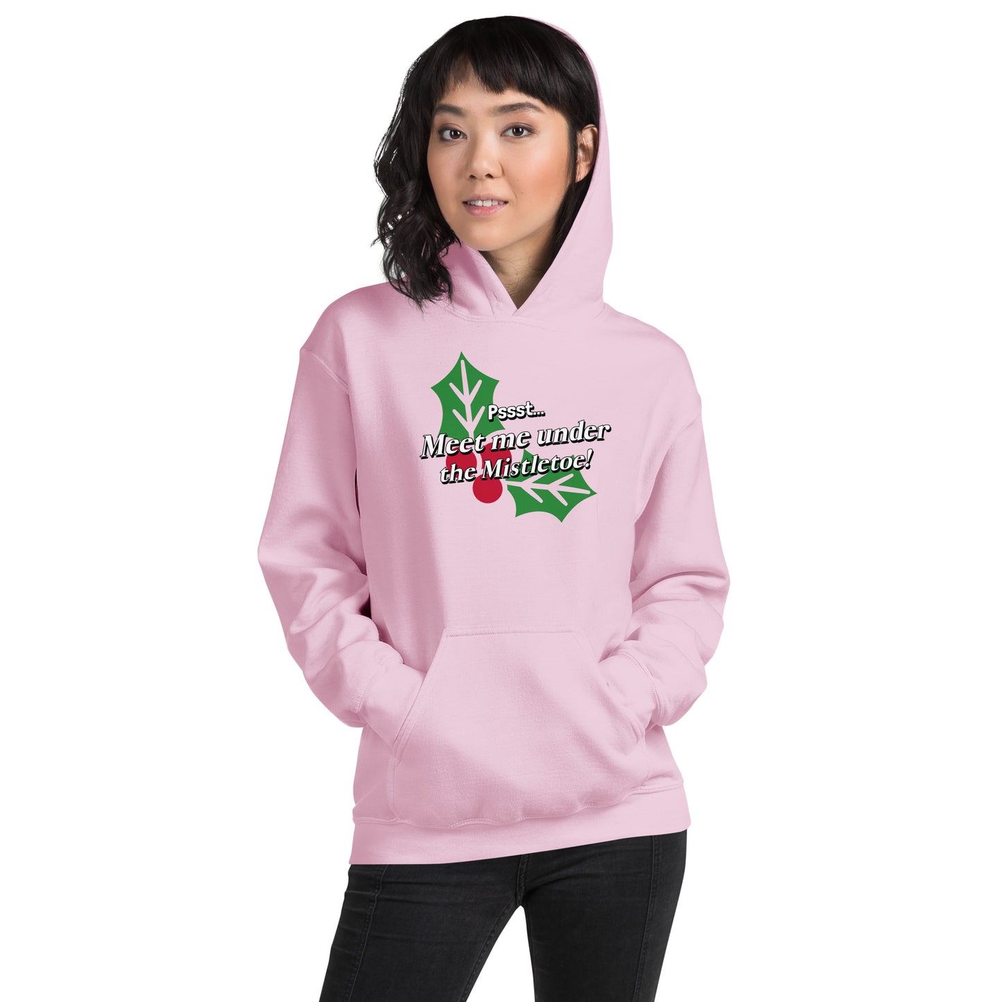 Pssst...Meet me under the mistletoe - Unisex Hoodie