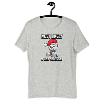 Most likely to shake the presents - Premium Unisex t-shirt