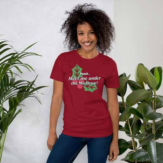 Meet me under the mistletoe - Premium Unisex t-shirt